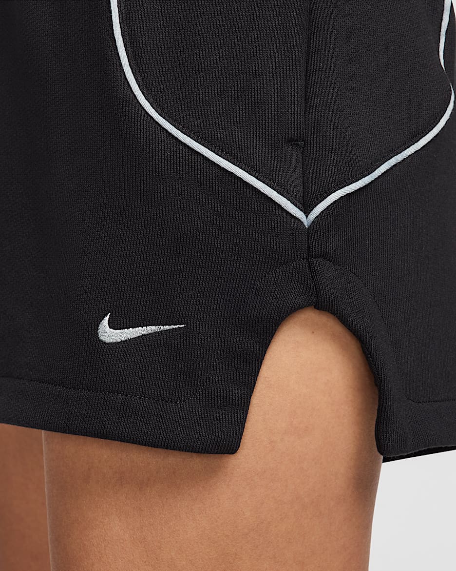 Short taille haute 5 cm en molleton Nike Sportswear pour femme